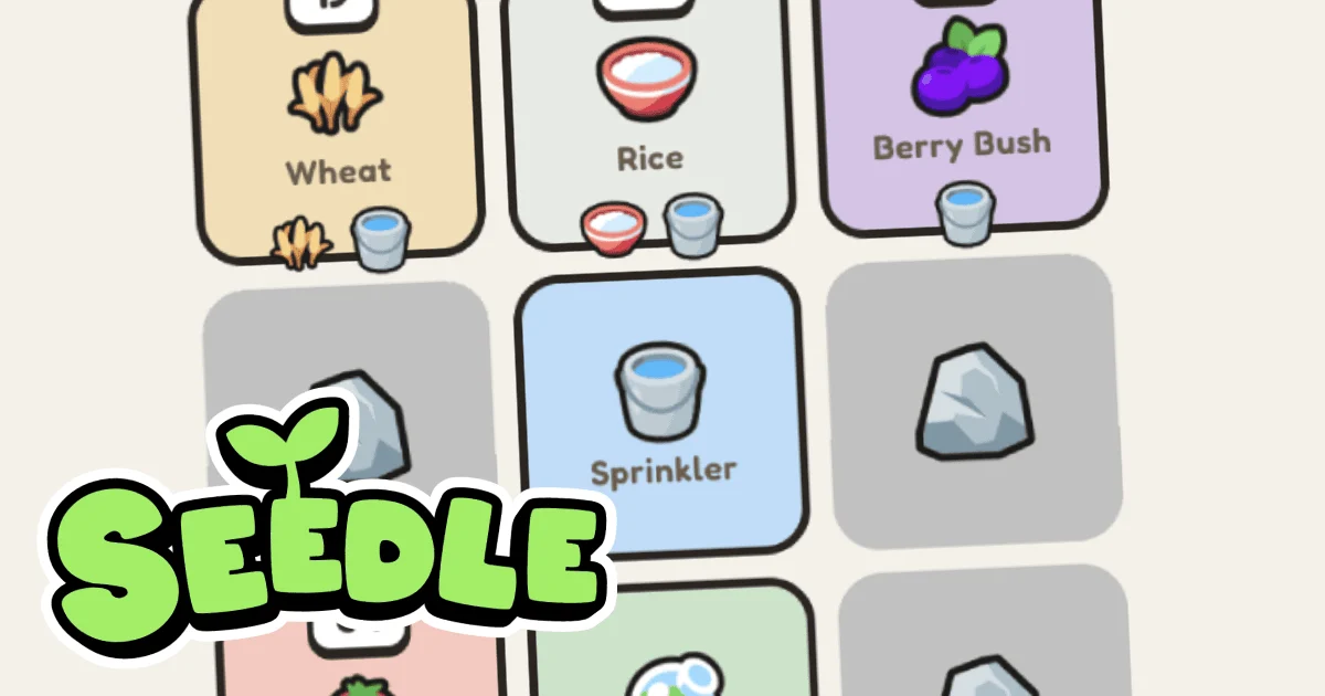 Seedle.io preview art for the daily farming puzzle